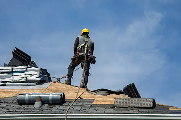 Professional Roof Replacement technician working in Owensville, IN